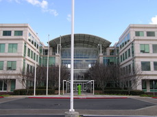 [The Front of Apple's Headquarters]