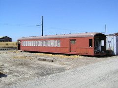 [Most of a SP Red Mail/Passenger Car Body]
