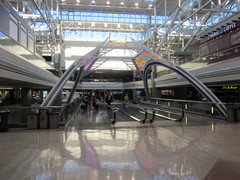 [Colorful Sculpture in Denver Airport]