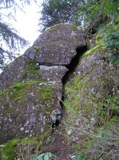 [Cracked Rock, 1/3 of the Way In (Second Mountain)]