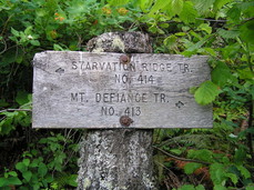 [Mt. Defiance Trailhead. We went up Starvation Ridge and down the Defiance trail.]