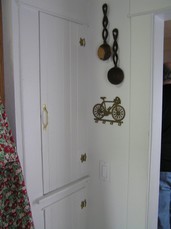 [Old Cabinets, Front of Kitchen]