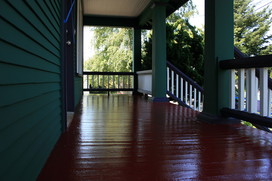 [Front Porch with Enameled Floor]
