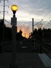 [Gorgeous Sunset, Willow Creek/SW 185th MAX station]