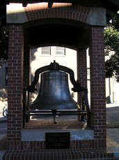 [A big fire bell at 20th and Burnside]